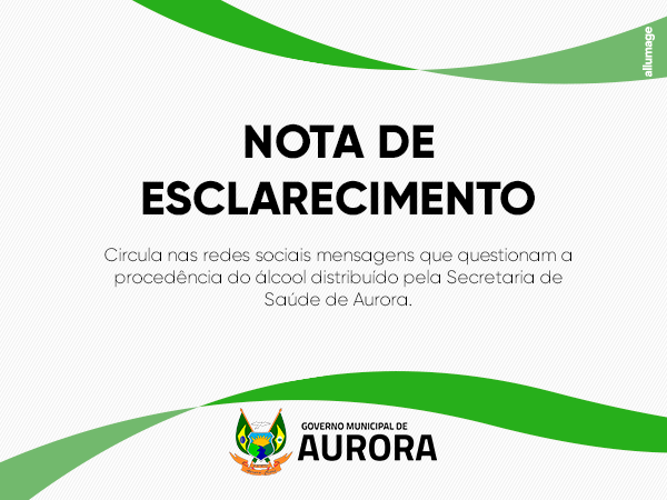 NOTA DE ESCLARECIMENTO!!