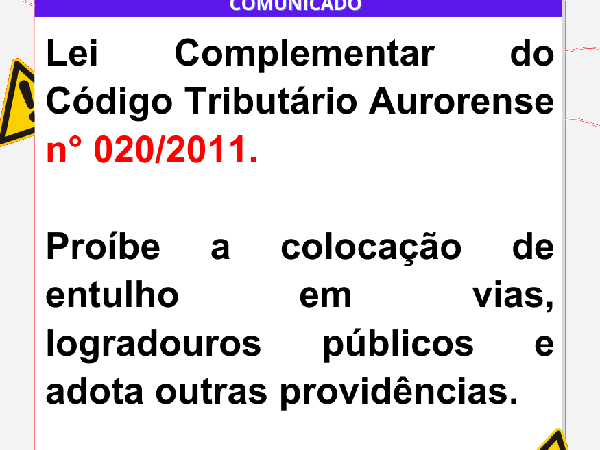 LEI COMPLEMENTAR DO CÓDIGO TRIBUTÁRIO MUNICIPAL